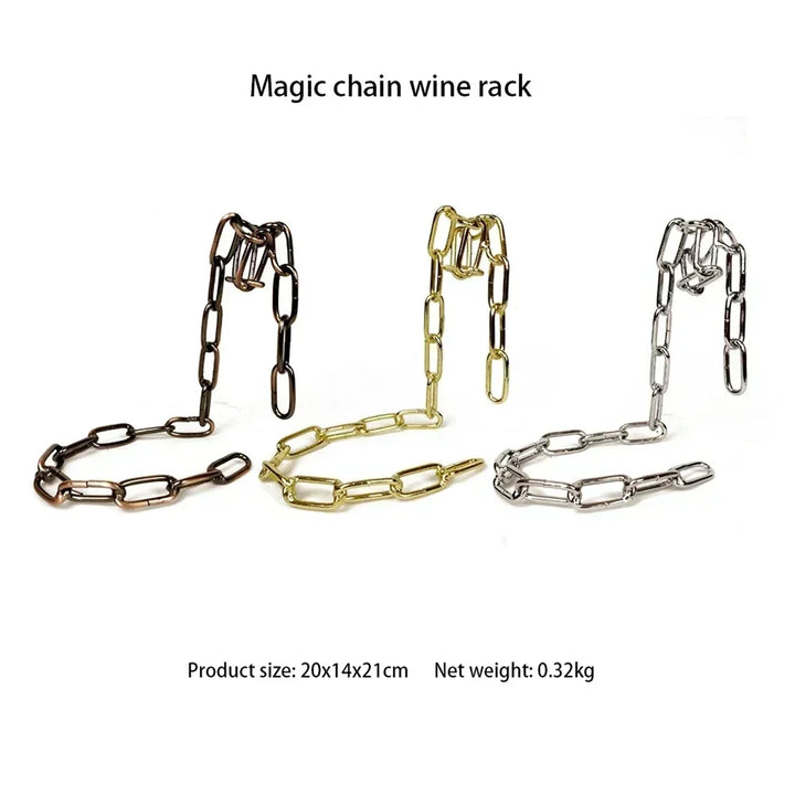 Magic Iron Chain Wine Bottle Holder